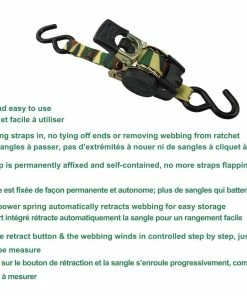 MotoMaster 1,200-lb Retractable Camo Ratchet Tie Down Straps, 1-in X 10-ft, 2-pk -Cheap MotoMaster Store 1 200 lb 10 retractable camo tie down 2 pack 1a08a029 9f17 42bb bf07 a5e6b461526e