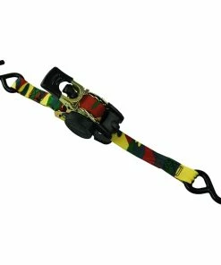 MotoMaster 1,200-lb Retractable Camo Ratchet Tie Down Straps, 1-in X 10-ft, 2-pk