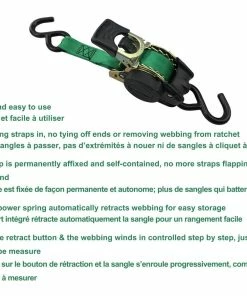 MotoMaster 1,200-lb Retractable Ratchet Tie Down Straps, 1-in X 10-ft, 2-pk -Cheap MotoMaster Store 1 200 lb 10 retractable tie down 2 pack ab1bc9b4 a6fe 4f69 bf38 21e78200a631