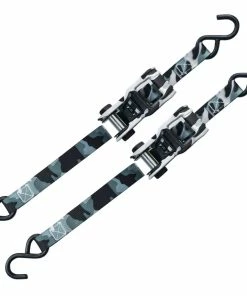 MotoMaster 1,500-lb Snow Camo Ratchet Tie Down, 1-in X 10-ft, 2-pk