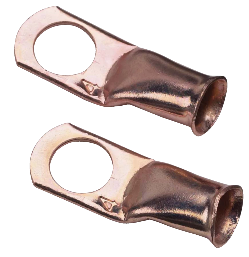 MotoMaster Copper Battery Cable Ends/Terminal Lugs/Ring Terminals, 4-Gauge, 3/8-in Stud 1 MotoMaster Copper Battery Cable Ends/Terminal Lugs/Ring Terminals, 4-Gauge, 3/8-in Stud