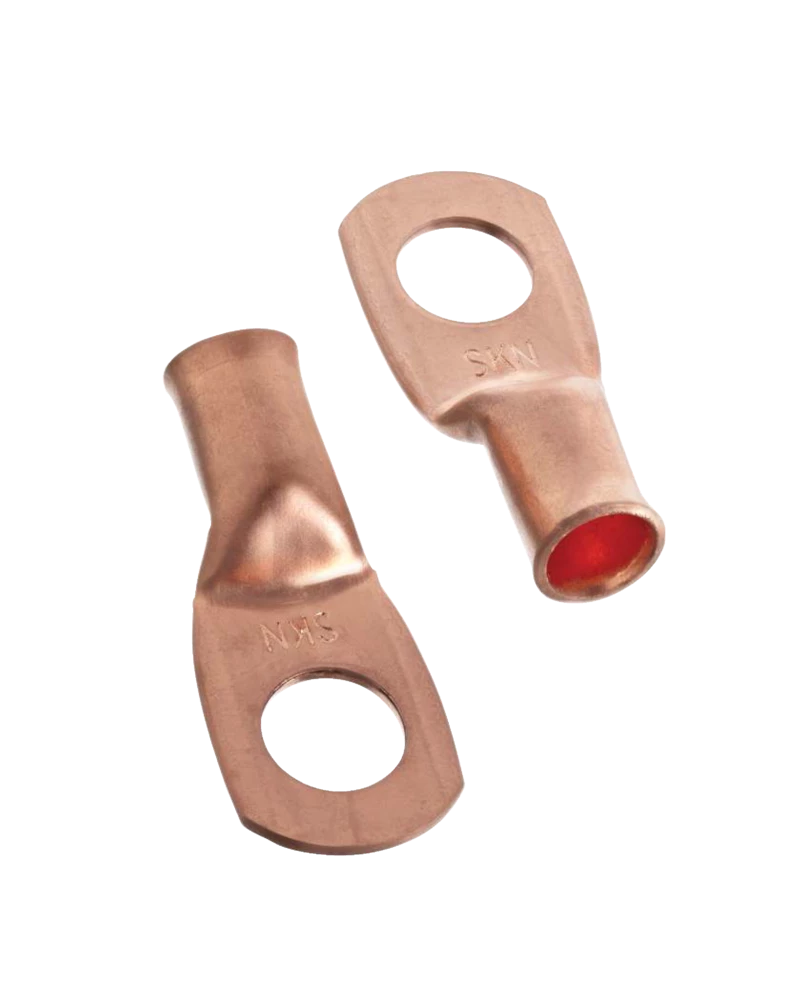 MotoMaster Copper Battery Cable Ends/Terminal Lugs/Ring Terminals, 4-Gauge, 3/8-in Stud 2 MotoMaster Copper Battery Cable Ends/Terminal Lugs/Ring Terminals, 4-Gauge, 3/8-in Stud - Image 2