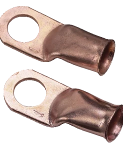 MotoMaster Copper Battery Cable Ends/Terminal Lugs/Ring Terminals, 1-Gauge, 3/8-in Stud