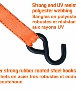 MotoMaster 3,000-lb Heavy-Duty Ratchet Tie Down Strap, Weatherproof, 1.25-in X 14-ft, 2-pk -Cheap MotoMaster Store 10ft 3 000lb carbonx ratchet tie downs 2pk f8ae26e4 c29e 460f 92c6 85cca1e9b5db
