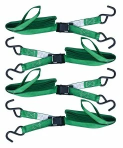 MotoMaster 900-lb Cambuckle Tie Down Straps, Weatherproof, 1-in X 10-ft, 4-pk