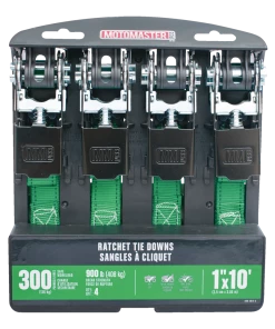 MotoMaster 900-lb Ratchet Tie Down Straps, Non-Padded, 1-in X 10-ft, 4-pk -Cheap MotoMaster Store 10ft 900lb non padded ratchet tie downs 4pk 2f4373aa 223a 4fd6 ad95 1c4283f72578