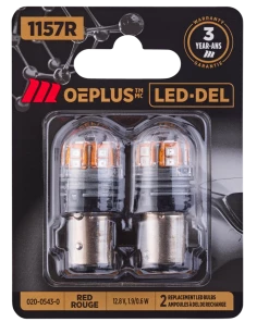 MotoMaster 1157R OEPLUS® LED Mini Bulbs, 2-pk