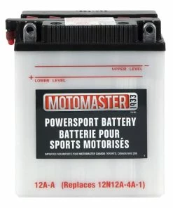 MOTOMASTER Powersports Battery, 12A-A