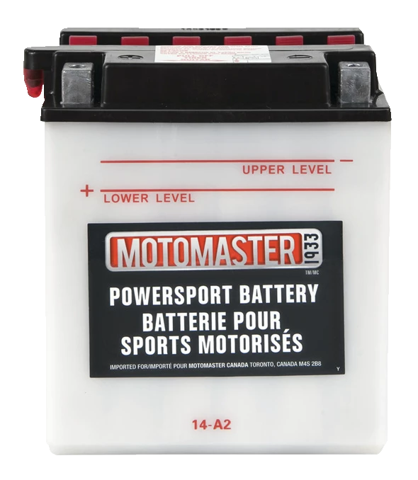 MOTOMASTER Powersports Battery, 14-A2 1 MOTOMASTER Powersports Battery, 14-A2