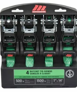 MotoMaster 1,500-lb Ratchet Tie Down Straps, With Padded Handle, 1-in X 10-ft, 4-pk -Cheap MotoMaster Store 14ft 1 500lb padded oversized ratchet 4pk cda9853f e166 4065 b8ee ab5a62c2e6d8