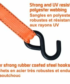 MotoMaster 3,000-lb Heavy Duty Ratchet Tie Down Strap, 1.25-in X 14-ft, 4-pk -Cheap MotoMaster Store 14ft 3 000lb carbonx ratchet tie downs 4pk 25863593 fc6e 4778 a8ec 03245025ac92