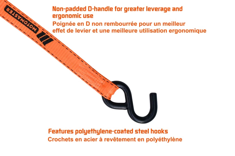 MotoMaster 3,000-lb Heavy Duty Ratchet Tie Down Strap, Non-Padded, 1-in X 14-ft 5 MotoMaster 3,000-lb Heavy Duty Ratchet Tie Down Strap, Non-Padded, 1-in X 14-ft - Image 5