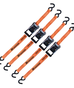 MotoMaster 3,000-lb Heavy Duty Ratchet Tie Down, With Padded D-Handle, 1.25-in X 14-ft, 4-pk