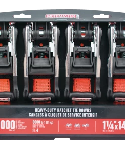 MotoMaster 3,000-lb Heavy Duty Ratchet Tie Down, With Padded D-Handle, 1.25-in X 14-ft, 4-pk -Cheap MotoMaster Store 14ft 3 000lb ratchetx tie downs 4pk d4a3fa56 1be4 46fe b933 e1be0132d8f2