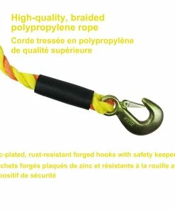 MotoMaster 6,800-lb Tow Rope, With Rust-Resistant Hooks, 5/8-in X 14-ft -Cheap MotoMaster Store 14ft 6 800lb tow rope w hooks 1pk 3a212769 e29e 4811 9dda 5b84be65bc24
