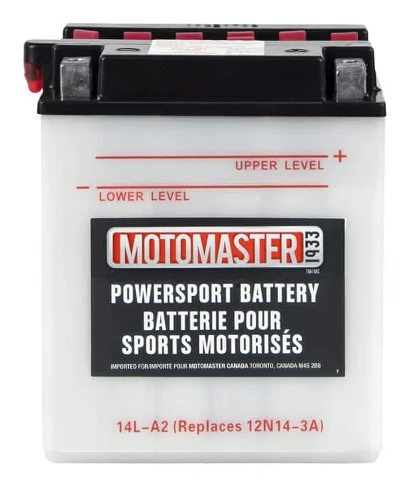 MOTOMASTER Powersports Battery, 14L-A2 1 MOTOMASTER Powersports Battery, 14L-A2