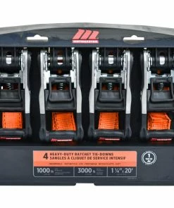 MotoMaster 3,000-lb Heavy Duty Ratchet Tie Down Straps, Extra Long, 1.25-in X 20-ft, 4-pk -Cheap MotoMaster Store 20ft 3 000lb ratchetx ultra long tie downs 4 pack 000905bb 7fc4 4c40 985f ba3cd2bd7993