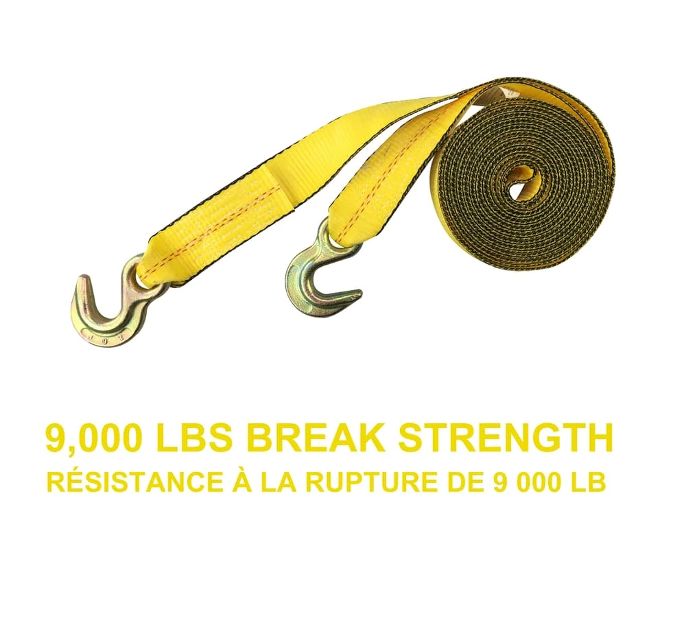 MotoMaster 9,000-lb Tow Strap, With Rust-Resistant Hooks, 2-in X 20-ft 3 MotoMaster 9,000-lb Tow Strap, With Rust-Resistant Hooks, 2-in X 20-ft - Image 3