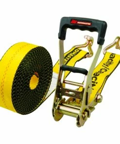 MotoMaster 10,000-lb Ratchet Tie Down Strap, Abrasion Resistant, 2-in X 27 Ft