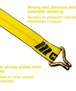 MotoMaster 10,000-lb Ratchet Tie Down Strap, Abrasion Resistant, 2-in X 27 Ft -Cheap MotoMaster Store 27ft 10 000lb double j hook ratchet 1pk ea1e2917 fb38 46c7 9648 635ed6efd6bb