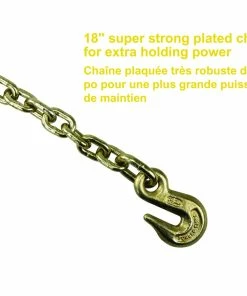 MotoMaster 10,000-lb Commercial Ratchet Tie Down Strap, With 18-in Chain, 2-in X 27-ft -Cheap MotoMaster Store 27ft 10 000lb ratchet tie down 18in chain 1pk 9ce1cbde 72c4 40ed 9d79 b7473504d316