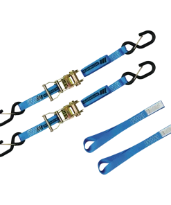 MotoMaster 3,000-lb Heavy Duty Ratchet Tie Down Strap, 1-in X 6-ft, 2-pk