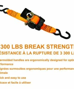 MotoMaster 3,300-lb Retractable Heavy-Duty Ratchet Tie Down Straps, 2-in X 10-ft, 2-pk -Cheap MotoMaster Store 3 300 lb 10 retractable tie downs 2 pack 510e6b6c dc51 42b6 97de 838cb0287723