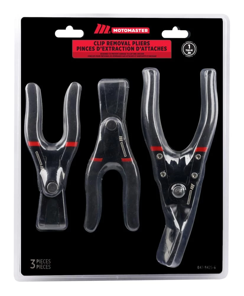 MotoMaster Body Clip Removal Pliers Set, 3-pc 1 MotoMaster Body Clip Removal Pliers Set, 3-pc