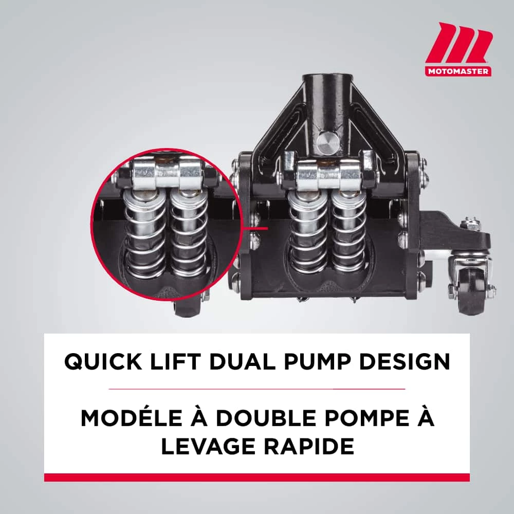 MotoMaster Hybrid Aluminum & Steel Garage Jack, 3-Ton 9 MotoMaster Hybrid Aluminum & Steel Garage Jack, 3-Ton - Image 9