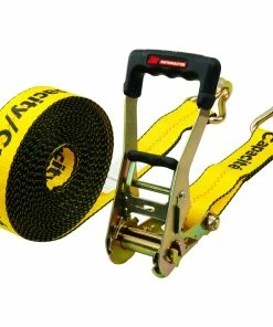 MotoMaster 10,000-lb Commercial Ratchet Tie Down Straps, With Ultra Padded Handles, 2-in X 30-ft