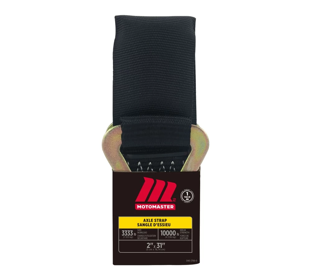 MotoMaster 10,000-lb Axle Strap, With D-rings, 2-in X 31-in 1 MotoMaster 10,000-lb Axle Strap, With D-rings, 2-in X 31-in