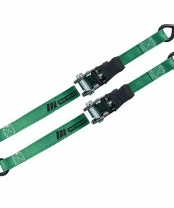 MotoMaster 1,500-lb Padded Ratchet Tie Down Straps, Weatherproof, 1-in X 6-ft, 2-pk