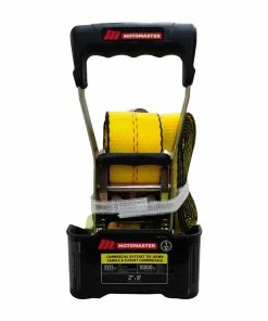MotoMaster 10,000-lb Commercial Ratchet Tie Down Straps, With Snap Hook, 2-in X 8-ft
