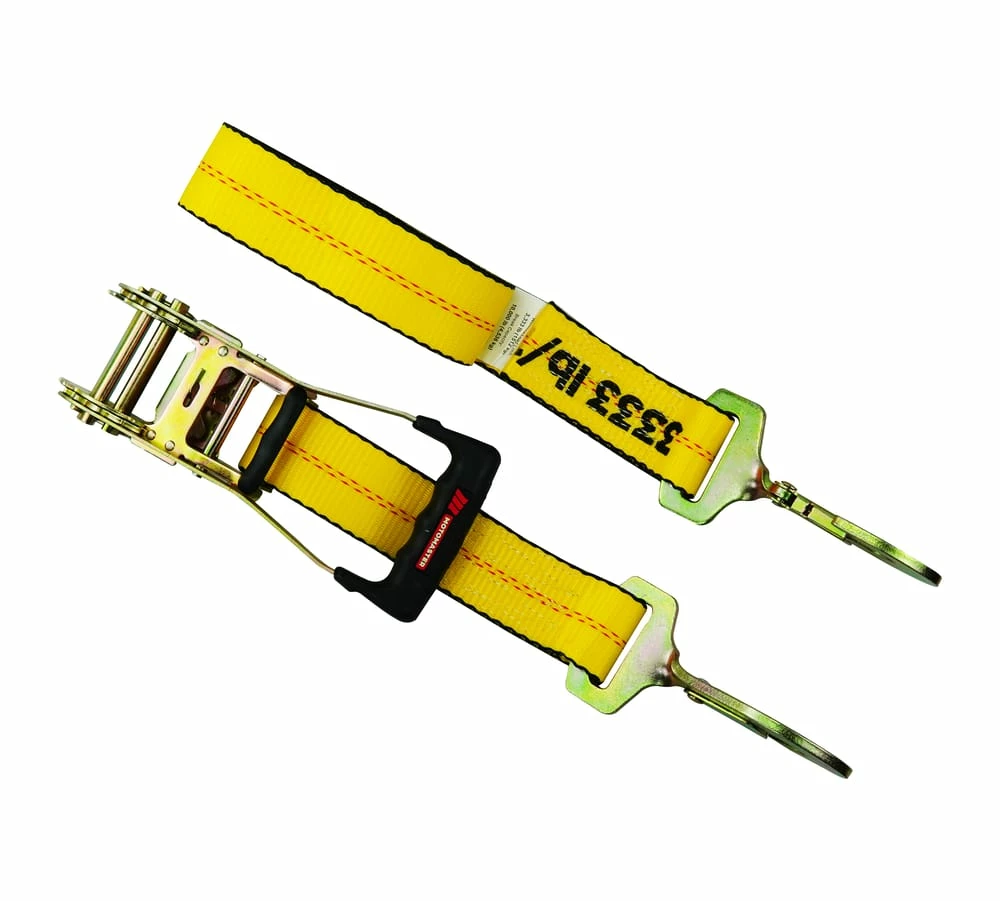 MotoMaster 10,000-lb Commercial Ratchet Tie Down Straps, With Snap Hook, 2-in X 8-ft 2 MotoMaster 10,000-lb Commercial Ratchet Tie Down Straps, With Snap Hook, 2-in X 8-ft - Image 2
