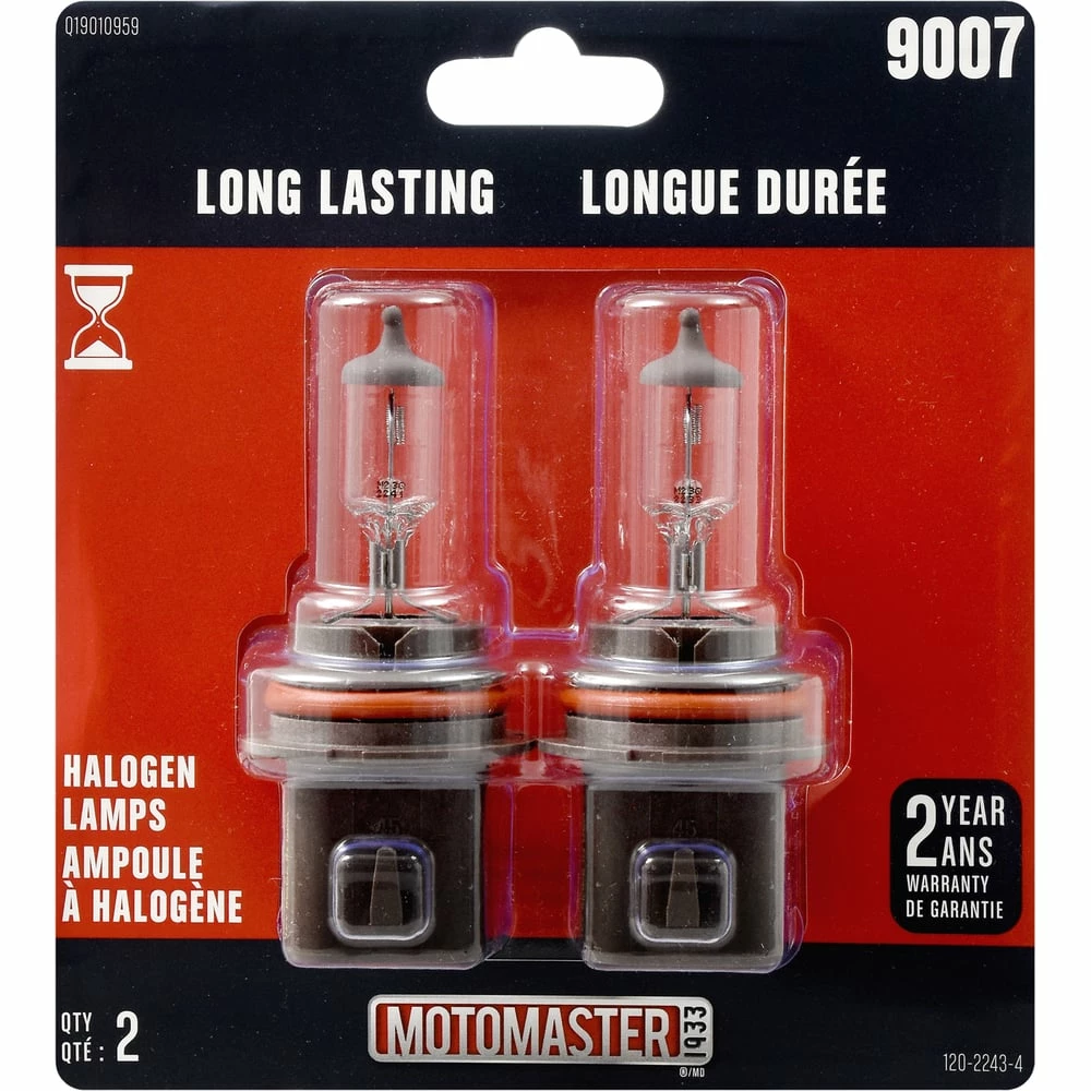 9007 MotoMaster Long Lasting Halogen Bulb, 2-pk 1 9007 MotoMaster Long Lasting Halogen Bulb, 2-pk