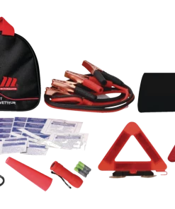MotoMaster Commuter Auto Safety Kit With Booster Cables And Roadside Triangle