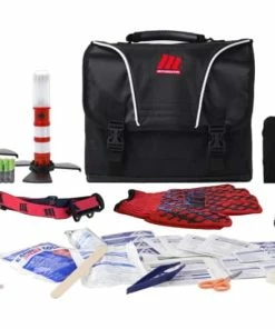MotoMaster Executive Safety Kit With Booster Cables, Air Compressor & LED Flares