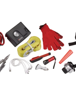 MotoMaster Executive Safety Kit With Booster Cables, Air Compressor & LED Flares -Cheap MotoMaster Store executive safety kit cc34aea5 bb14 412f 9530 1d26fa2a89fa