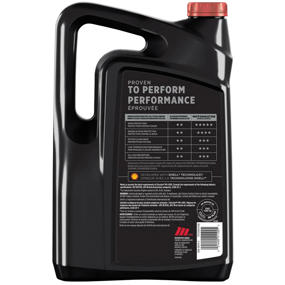 MotoMaster High Mileage 10W30 Conventional Engine/Motor Oil, 5-L 3 MotoMaster High Mileage 10W30 Conventional Engine/Motor Oil, 5-L - Image 3