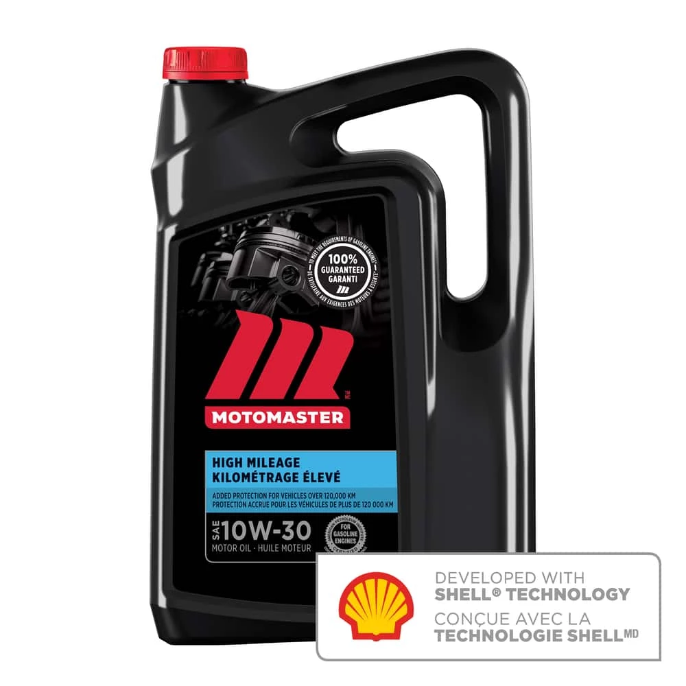 MotoMaster High Mileage 10W30 Conventional Engine/Motor Oil, 5-L 1 MotoMaster High Mileage 10W30 Conventional Engine/Motor Oil, 5-L