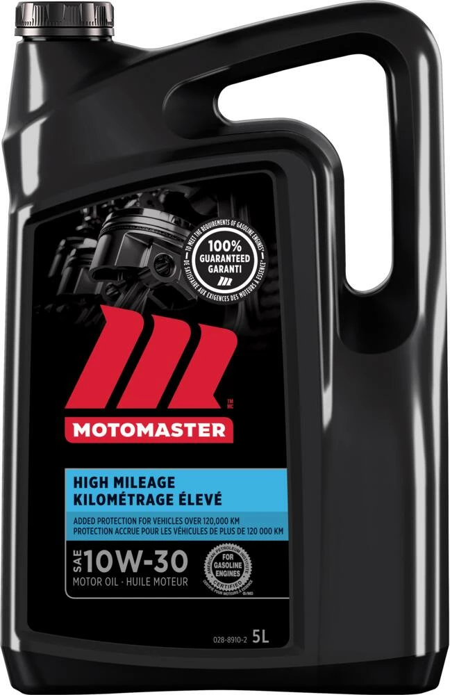 MotoMaster High Mileage 10W30 Conventional Engine/Motor Oil, 5-L 2 MotoMaster High Mileage 10W30 Conventional Engine/Motor Oil, 5-L - Image 2
