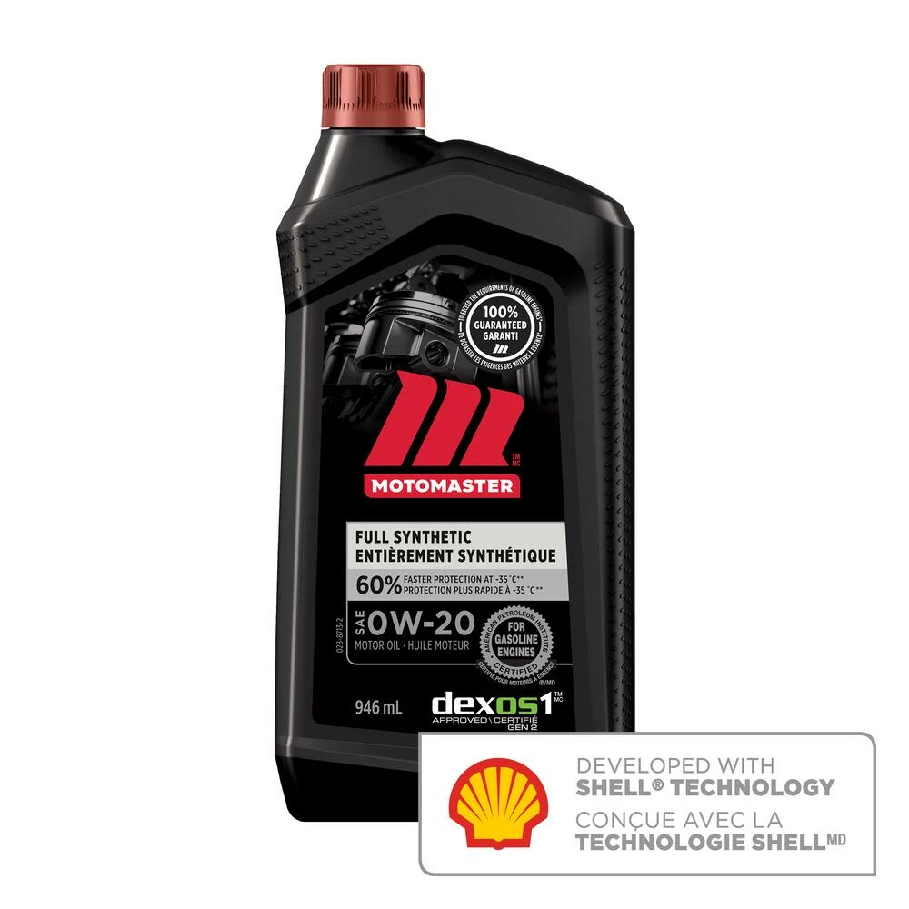 MotoMaster 0W20 Synthetic Engine/Motor Oil, 946-mL 3 MotoMaster 0W20 Synthetic Engine/Motor Oil, 946-mL - Image 3