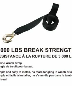 MotoMaster 3,000-lb Marine Winch Strap, 2-in X 20-ft -Cheap MotoMaster Store marine winch strap with snap hook 2 x 20 3300lb 2ba76ba3 ab72 444d 9114 0c600ca38f2d