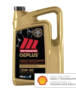 MotoMaster OEPLUS European Premium 5W30 Synthetic Engine/Motor Oil, 5-L