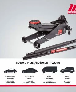 MotoMaster Hybrid Aluminum & Steel Garage Jack, 2.25-Ton -Cheap MotoMaster Store motomaster 2 25t lp aluminum hybrid jack 62b78f92 af2c 4537 adcd 18ba9f92283b