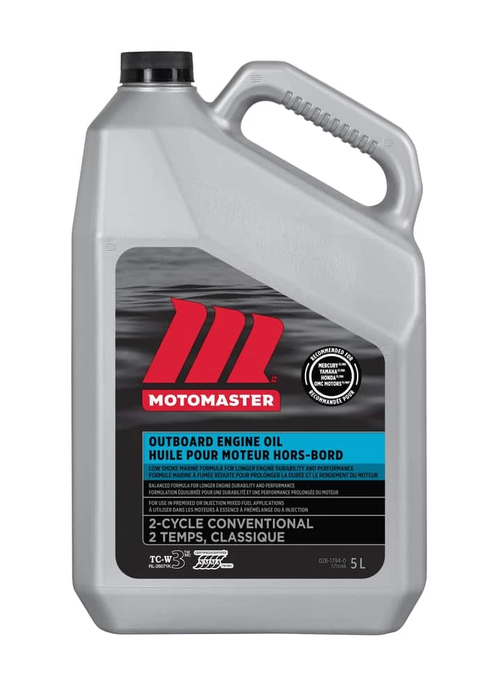 MotoMaster 2-Cycle Outboard Engine Oil, 5-L 1 MotoMaster 2-Cycle Outboard Engine Oil, 5-L