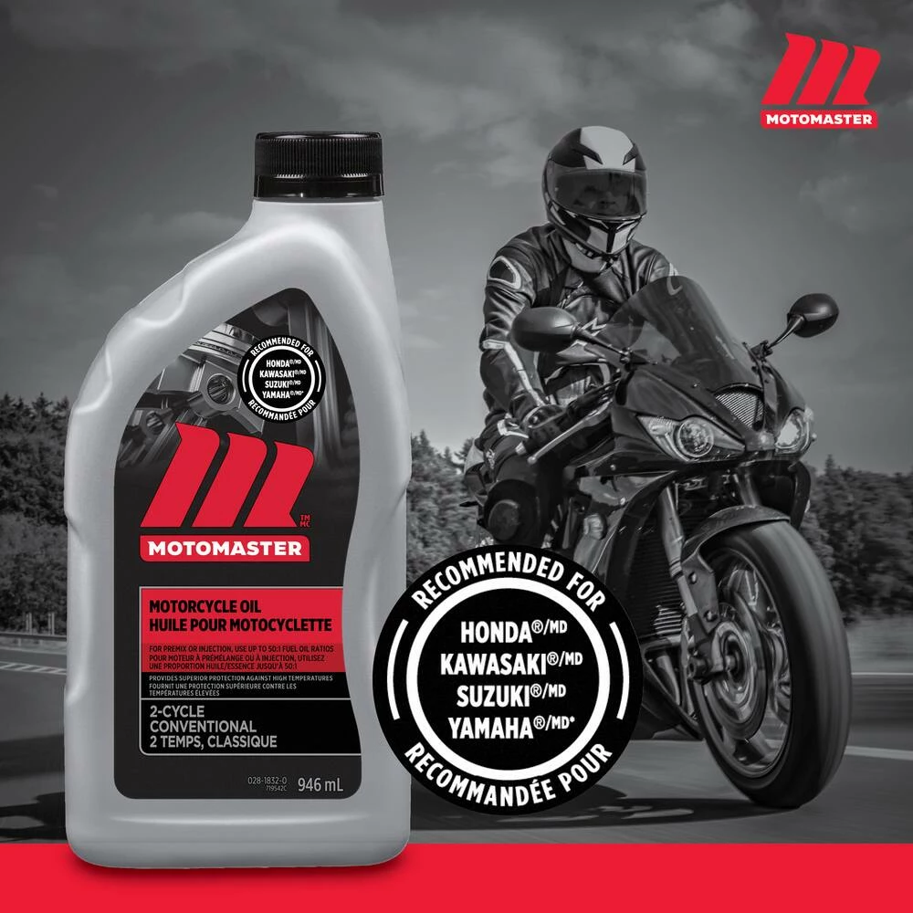 MotoMaster 2-Stroke Motorcycle Oil 50:1 Fuel Ratio, 946-mL 3 MotoMaster 2-Stroke Motorcycle Oil 50:1 Fuel Ratio, 946-mL - Image 3