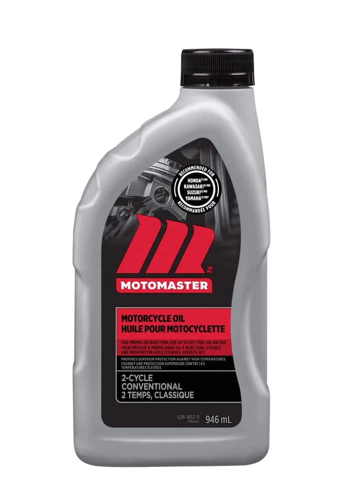 MotoMaster 2-Stroke Motorcycle Oil 50:1 Fuel Ratio, 946-mL 1 MotoMaster 2-Stroke Motorcycle Oil 50:1 Fuel Ratio, 946-mL