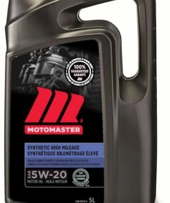 MotoMaster High Mileage 5W20 Synthetic Engine/Motor Oil, 5-L