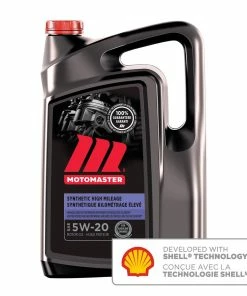MotoMaster High Mileage 5W20 Synthetic Engine/Motor Oil, 5-L -Cheap MotoMaster Store motomaster 5w20 synthetic high mileage engine oil 5l bf23a823 3979 4309 813a ce713390b243